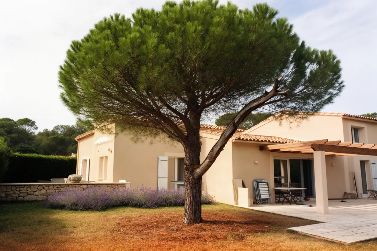 Pin dense avant intervention du grimpeur à Valbonne